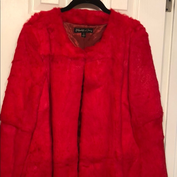 Elizabeth and James Rabbit Fur Coat. Size 2 - Picture 2 of 6